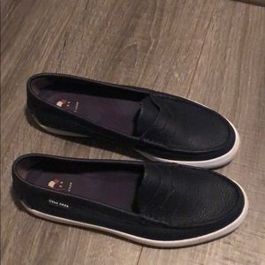 Cole Haan navy blue loafers